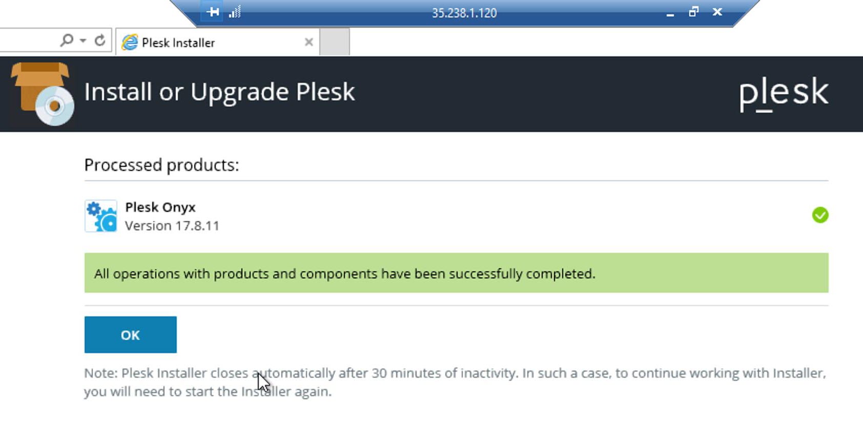 plesk installer